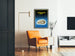Sédormid Roche — framed poster above an orange armchair