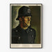 Póster vintage policial británico "Seeing It Through"
