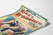 Vintage poster of Mike's Brainstorm with a humorous elephant