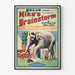 Vintage poster of Mike's Brainstorm with a humorous elephant