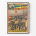 Póster vintage de los Hermanos Sells en los Grandes Espectáculos Unidos - Circo y Menagerie animal