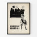 Vintage black and white poster - SELVBESTEMT ABORT NÅ!