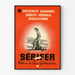 Póster vintage de serífero y deficiencias sanguíneas
