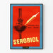 Póster vintage Serobiol la lámpara - decoración mural retro