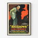 Póster vintage de la película Shadows con Lon Chaney