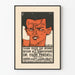Póster vintage de conferencia Egon Friedell 'Shaw oder die Ironie'