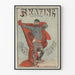 Póster vintage L'Homme Tatoué Patinaje Calle Blanche