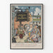 Vintage Poster of the Actor's Association Festival The Old Copenhagen