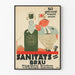 Póster vintage de cerveza Sanitätsbräu Insternburg