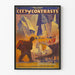 Póster vintage Ciudad de Contrastes por Sol Lesser