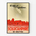 Póster publicitario vintage Solucamphre en gotas