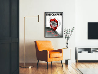 Vintage Solucamphre poster, heart reminder