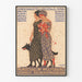 Póster de exposición artística vintage Kunstsalon Wolfsberg Zúrich