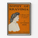 Póster vintage Sophy de Kravonia por Anthony Hope