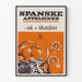 Vintage poster of Spanish oranges with vitamin C
