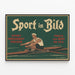 Póster vintage de deportes en remo — cuadro enmarcado en la pared