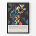 Póster decorativo de estilo geométrico moderno de San Juan Bautista