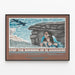 Poster Stop The Bombing of El Salvador for committed wall decoration — framed artwork on a wall
