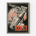 Póster vintage industrial de zinc