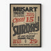 Vintage theater poster Musart for the play Sunday