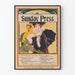 Vintage Poster Sunday Press Philadelphia 1896