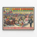 Póster vintage del Circo John Robinson - Espectáculo en 3 aros y 2 escenarios — cuadro enmarcado en la pared