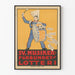 Vintage Swedish music poster with drum and flying notes