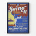 Póster Vintage Swing It - Comedia Musical Teatral