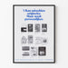 Póster de decoración mural inspiración libros - puede ser quizás más original. Pero nunca más personal.