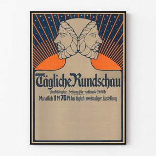 Vintage Journal Poster Symbolic Design Daily Review