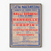 Póster vintage de teatro Teatro Modernissimo - Compañía de Bailes Suecos 1923