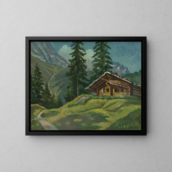 Paisaje de los Tatras - Stefan Fodor — cuadro enmarcado en la pared