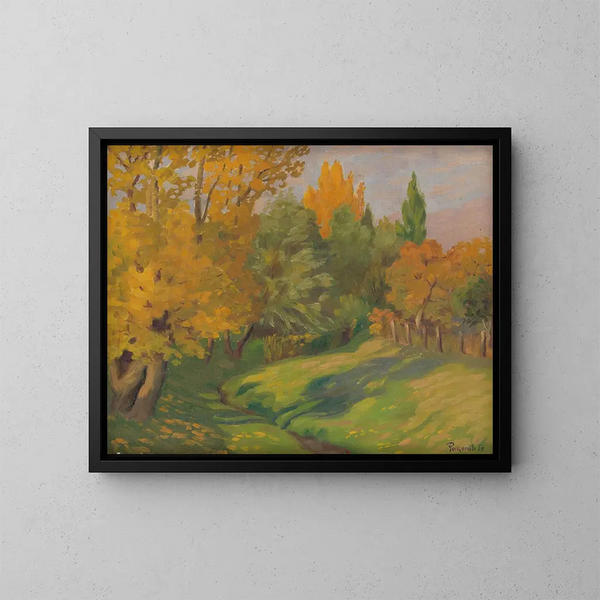 Paisaje de otoño - Stefan Polkorb — cuadro enmarcado en la pared