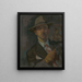 Self-portrait Painting - Stefan Polkorb — framed artwork on a wall