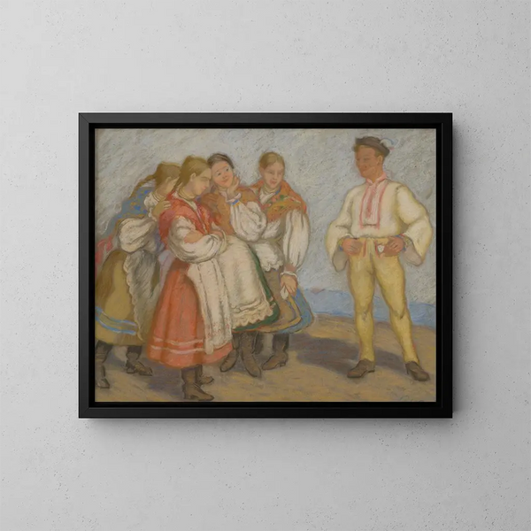 L'homme du village voisin - Stefan Polkorb — cuadro enmarcado en la pared