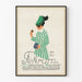 Póster vintage Tekrum Makronen Postre - Ilustración de mujer elegante