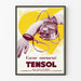 Póster vintage publicitario TENSOL para salud cardíaca