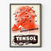 Vintage medical advertisement poster Tensol against hypertension