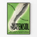 Póster vintage Tensol para la regulación de la circulación sanguínea