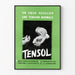 Vintage Tensol advertising poster to harmonize the heartbeat