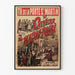 Póster vintage El Caballero de la Casa Roja Teatro de la Puerta Saint-Martin