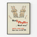 Póster vintage de concienciación '¡Eso es Phyllis... eso fue!'