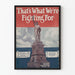 Póster vintage Estatua de la Libertad Eso por lo que estamos luchando