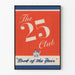 Póster vintage The 25 Club Book of the Year