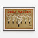 Póster vintage musical Dolly Varden por The Aborn Company — cuadro enmarcado en la pared