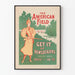 Póster vintage The American Field - Decoración mural retro caza y naturaleza