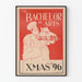 Póster vintage The Bachelor of Arts Navidad '96