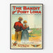 Póster vintage 'El Bandido de Point Loma' oeste estadounidense