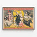 Póster vintage Barnum & Bailey - Las Hermanas Meers, Ecuestres de Leyenda — cuadro enmarcado en la pared