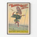 Póster vintage de circo Barnum & Bailey - Acróbata japonés en cuerda